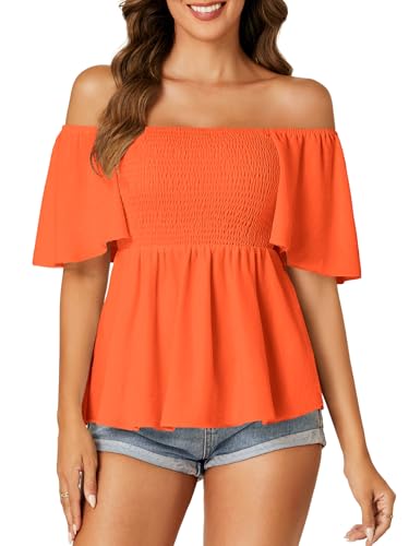 Image of LYANER Women's Square Neck Cute Peplum Top
