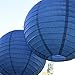 Just Artifacts Decorative Round Chinese Paper Lanterns 24pcs Assorted Sizes (Color: Navy Blue)