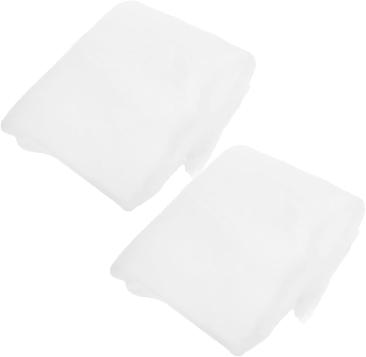SUPVOX 2pcs Artificial Snow Blanket 50x100cm Fluffy Fiber Cotton Covers for Christmas Village Decorative Fake Snow for Holiday Table Decor