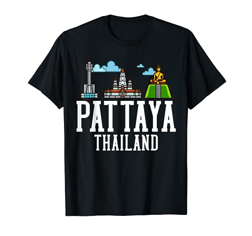 Pattaya Thaïlande Carte de voyage T-Shirt