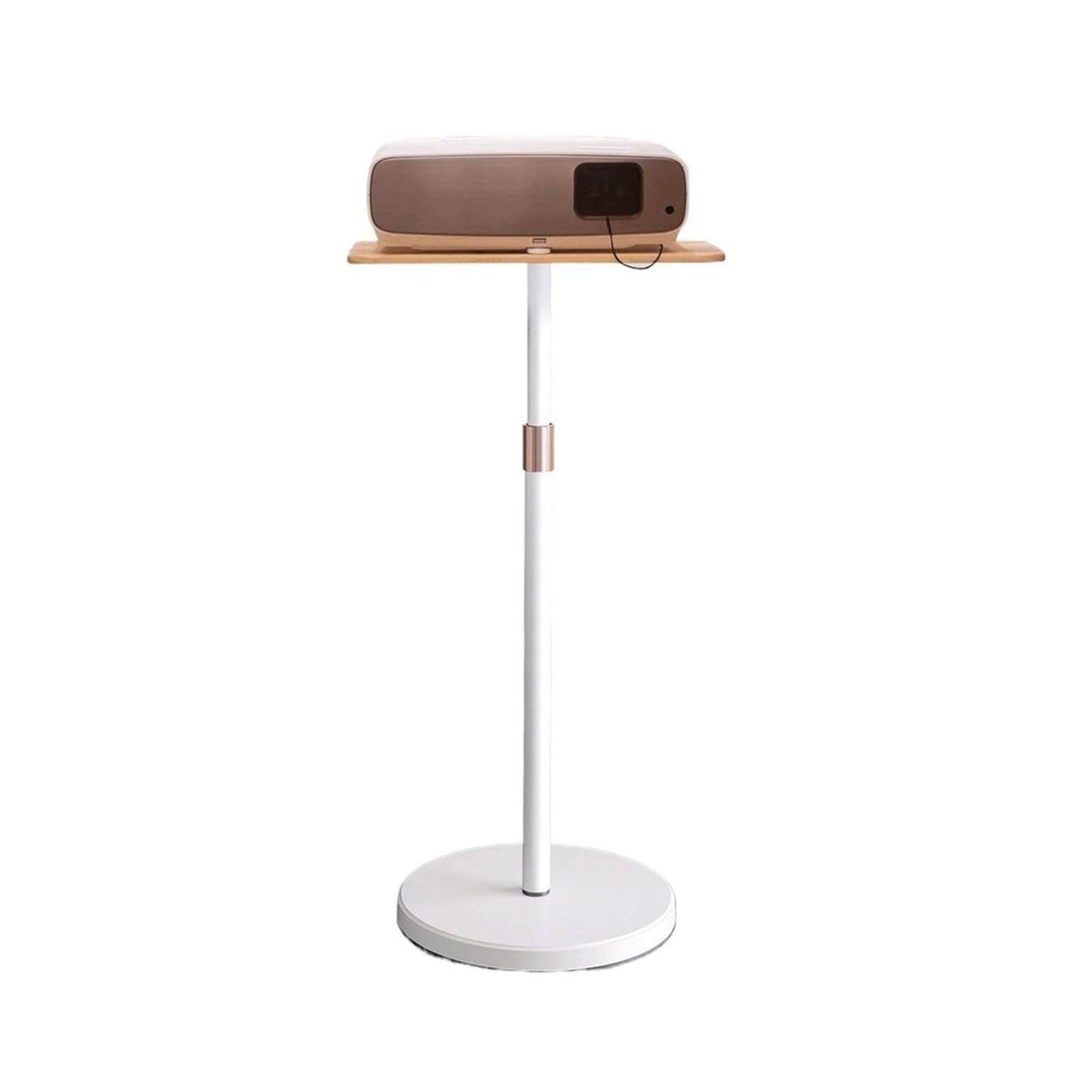 ZENY896V Projector Wall Mount Height-adjustable Projector Mount With Tray, Telescoping, Floor-standing, Wood Projector Hanger