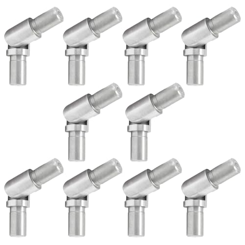 PRIOstahl Lot de 10 raccords articulés réglables - Raccord de tuyaux - Baguettes de remplissage - Pour diamètre de tube : 12 x 1,5 mm - Pour construction de balustrade, escaliers, main courante