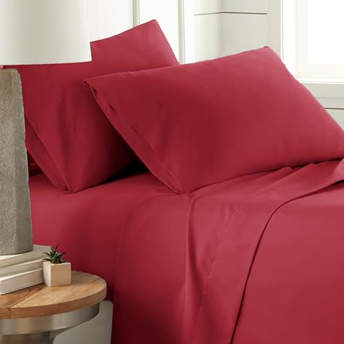 Southshore Fine Living, Inc. Microfiber Cal King Sheets Set 14 Inch Deep Pocket Soft 3 Piece Chili Pepper