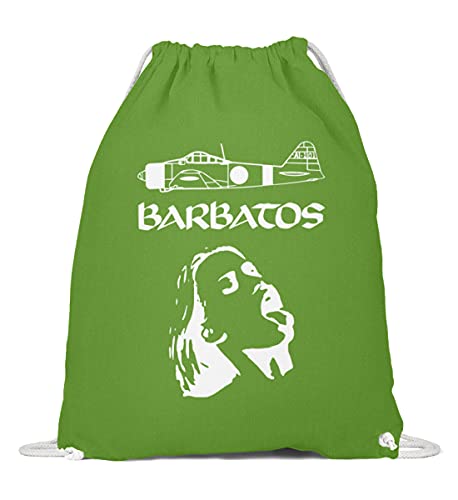 Mochila de algodón para Barbatos saco deportivo verde lima 37x46cm
