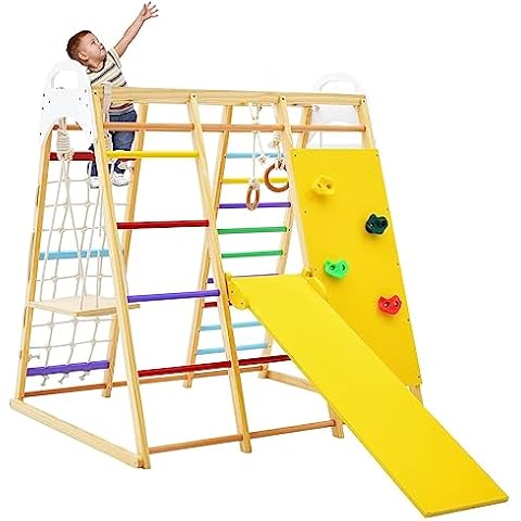 Maxmass Wooden 8-in-1 Kids Climbing Frame Cover
