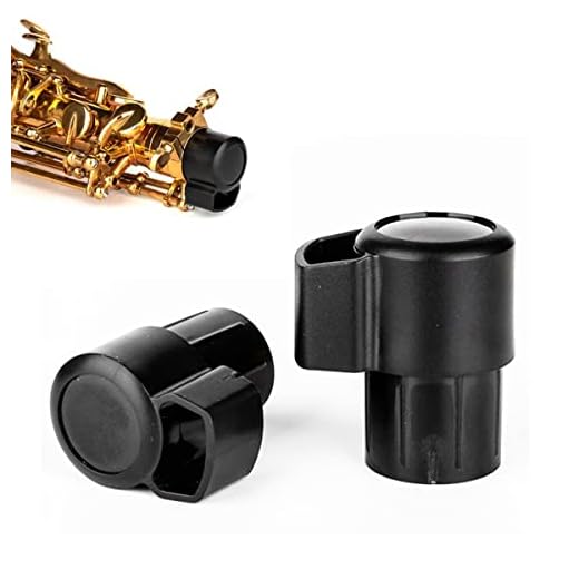 CCeCCe 2 Pack Alto Saxophone End Cap Plug Plastic Sax Plugs Caps Cover Bent Neck Key Protector Replacement Parts Universal for Soprano Saxophones Musical Instrument Accessories