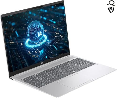 Image of HP Omnibook 5 16 inch 2K Touchscreen Copilot+ Laptop, AMD Ryzen AI 7 350, 16GB RAM 1TB SSD, HDMI, Wi-Fi 6, Bluetooth 5.4, Backlit Keyboard, Webcam, 256gb 9H Docking Station, Windows 11 Pro, Silver