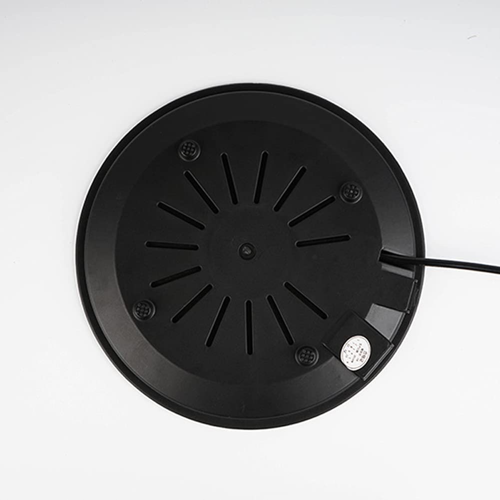 FacilBuy Calentador de Platos Eléctrico, Calientaplatos, con 2 Controles de Temperatura (65 ° C / 120 ° C), Bandeja Redonda para Servir Calentador de Alimentos, para Bufés, Cocinas, Cenas en Casa
