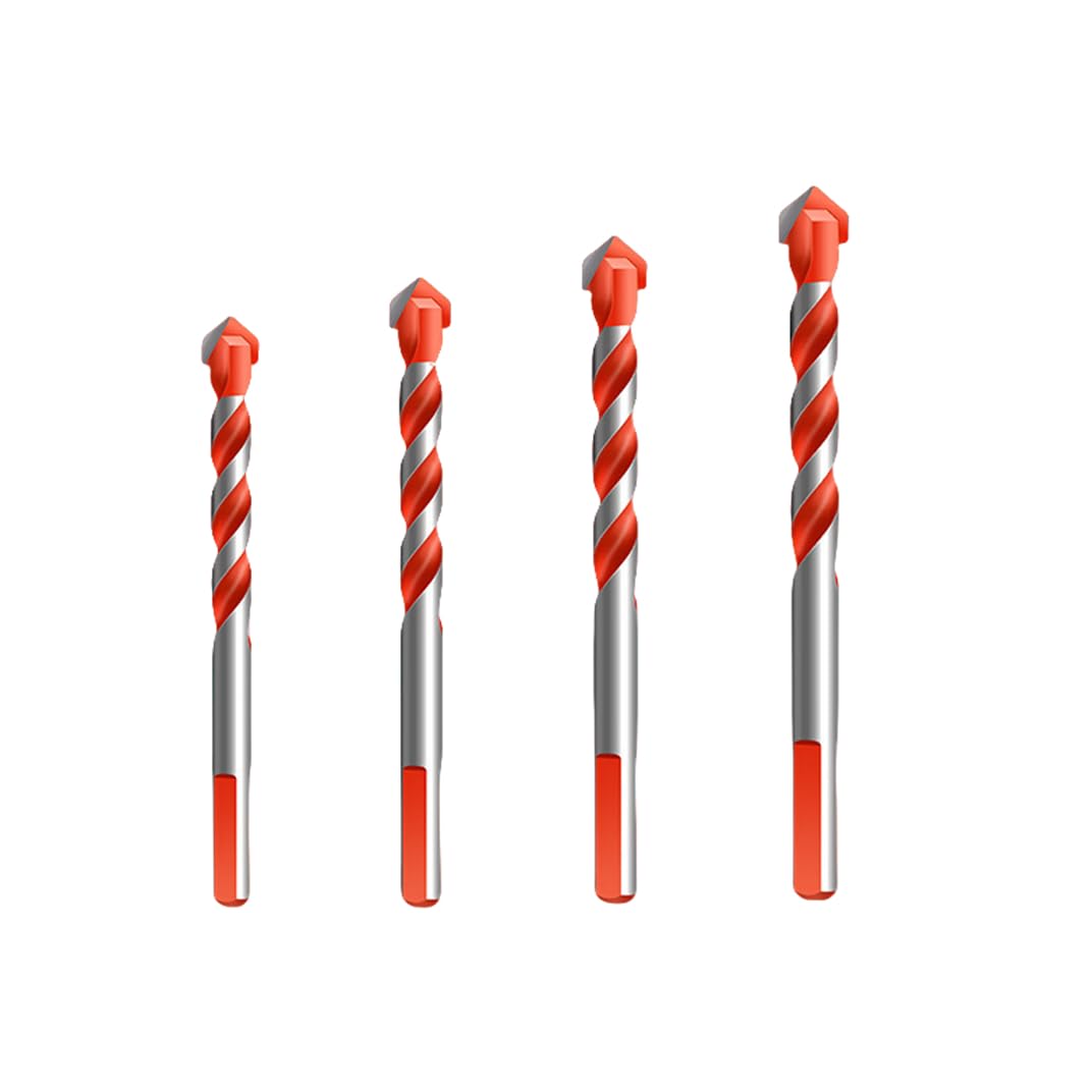 Wiertła do obróbki drewna, Zestaw wierteł do muru z węglika wolframu, 4-7 szt., 3-12 mm(4PCS)