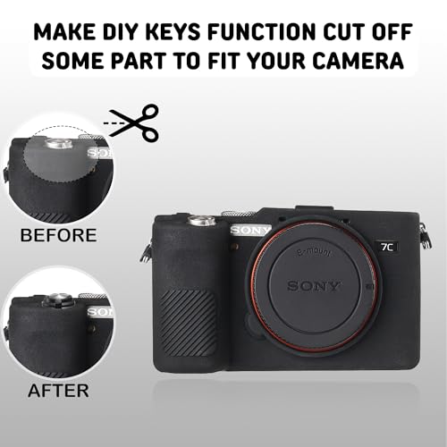Funda para Cámara Sony A7C Alpha 7C Negra de Silicona miniatura 7