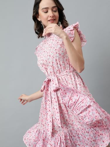 Image of KOTTY Women's Fit and Flare Multicolor Dress