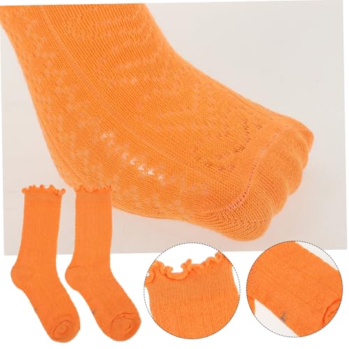 5pairs Cute Cotton Socks for Girls Breathable Boy Girl Socks for Comfortable and Stylish Fits Ages Foot3