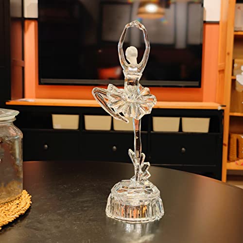 Darmomoon Ballerina Ballet Dancer Girl Acrylic Art Statue Sculpture Multi-Color Changing Led Light Figurine Home Office Desk Decorative Ornament 13.3''H #TOP5