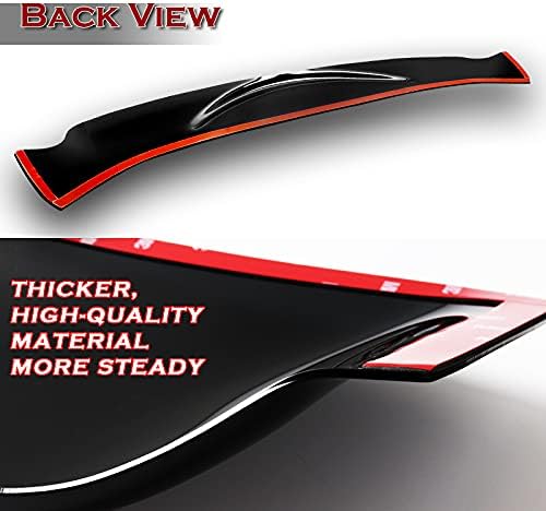 Miniatura 4 de DriftX Performance Kit de cuerpo de alerón de visera de techo para ventana trasera, compatible con Honda Civic Sedan4DR, plástico ABS negro,