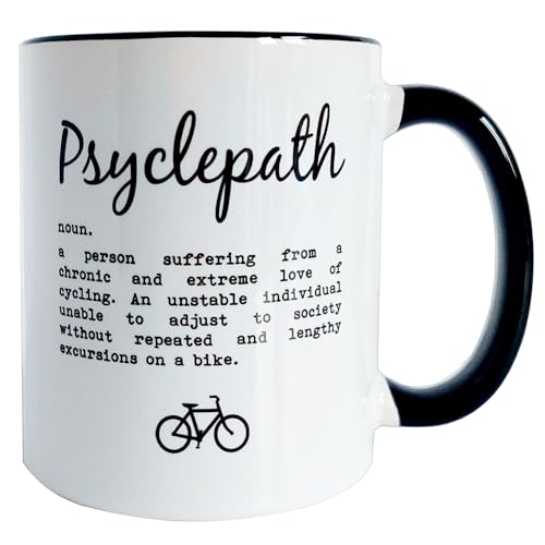 Psyclepath - Funny Cycling Definition, Cycling Gift, Gift for Cyclist, Bike Lover Gifts (11oz Mug)