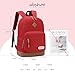 abshoo Classic Backpack for School College Bookbag Middle High School Bakcpacks for Teen Casual Daypack (Red)