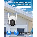 ARENTI Security Camera Outdoor Wired, 24/7 Recording Surveillance Camera for Home Security, 5GHz/2.4GHz WiFi, Regular Patrol, 2K 4MP Resolution, 360° PTZ Motion Tracking(OP1) - Image 2