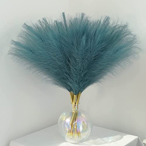 30 Piezas Azul Pampas Secas Decoracion, Decoración Hogar, Pampas, Pampas Secas Decoracion Grandes for Wedding, Living Room, Jarrones Decorativos, Boho Decor, Decoración Hogar