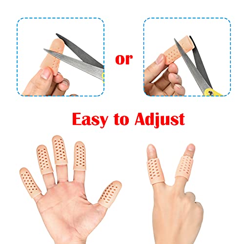 Image of Pnrskter Gel Finger Cots, Finger Protector Support (14 PCS, Breathable)