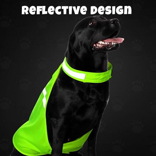 Chaleco reflectante para perros naranja y amarillo 2 piezas miniatura 5