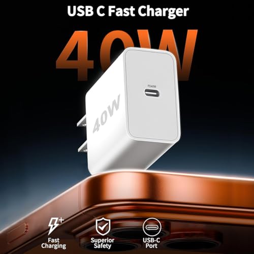 Image of [Apple MFi Certified]iPhone 17 16 Pro Max Charger Fast Charging, 40W USB C to C Fast Charger Block 10Ft Extra Long Type C Charging Cable Cord for iPhone 17e /17 Pro /Air /16 /16e /16 ProMax /Plus /15Pro,iPad