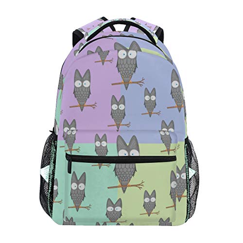 Mochila de Viaje con diseño de búhos para Estudiantes  Hombres y Mujeres  para computadora
