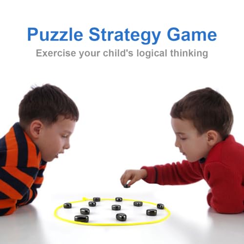 Fasigo MAGNETIC CHESS GAME Chess Game With Stones, Magnetic Chess Game With Rocks, Magnet Game With String, Magnet Chess Game, Puzzle Strategy Games For Kids And Adults thumb #3