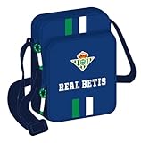 safta Unisex Kinder Außentasche Real Betis Balompié Umhängetasche, 160 x 60 x 220 mm, Blau und Marineblau, Estándar