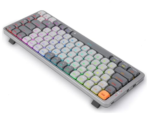 Image of Redragon Gamer Azure Keyboard K652 Grey Triple RGB Connectivity 75%