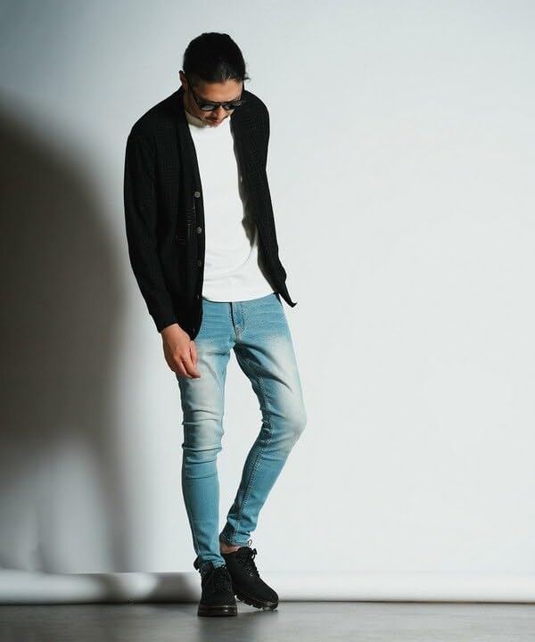 [ラトルトラップ] サルエルスーパースキニーデニム