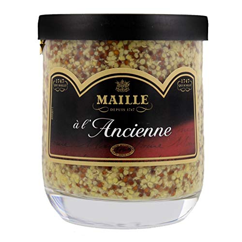 MOUTARDE À L'ANCIENNE VERRINE 160G, MAILLE, LOT DE 4