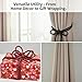 Soft Silk Rope, Skin-Friendly Soft Silk Nylon Braided Rope, 8MM 10M/32.8FT 2-Pack (Black & Red) Box and Storage Bag, Suitable for DIY Crafts, Home Decoration, Curtain Ties