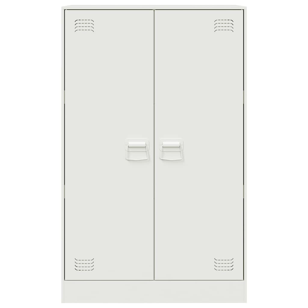 Credenza bianca, 67 x 39 x 107 cm, in acciaio