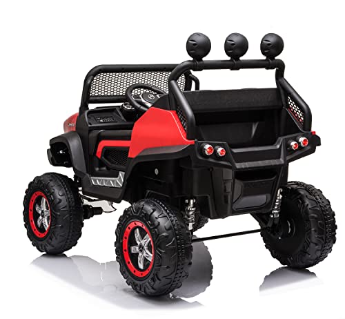 BabyCutes Elektroauto für Kinder, Mercedes Unimog 4 x 4 Motoren, leistungsstarker Akku 12 V, 10 Ah, EVA-Räder, Sitz 1… – Bild 5