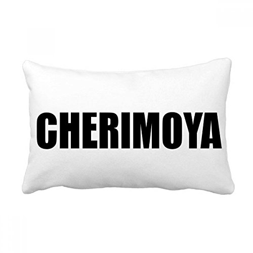 Cherimoya fruit housse coussin décoratif multicolore oreiller lombaire 16x24 - 2