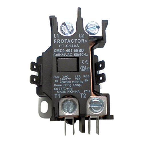 Protactor 1 Pole 40 Amp Heavy Duty Ac Contactor Replaces Virtually All Residential 1 Pole Models #TOP1