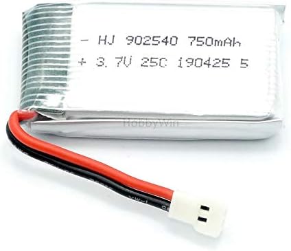 Miniatura 5 de Batería LiPO MX2.0-2P de 3,7 V 1S, 750 mAh, 25 C, enchufe para dron FPV modelo RC helicóptero de avión