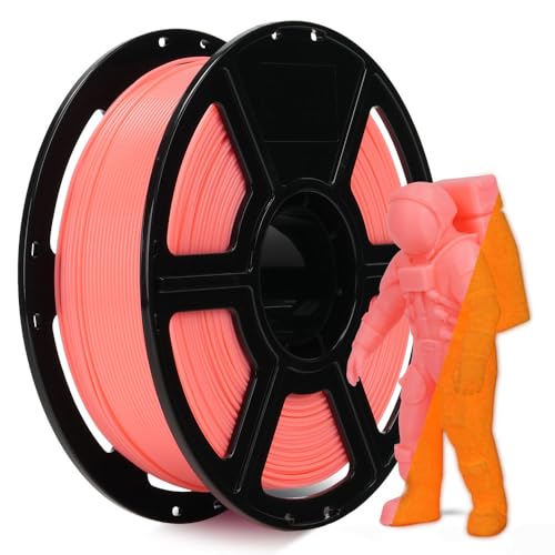 Image of FLASHFORGE Glow in The Dark Rapid PLA Filament 1.75mm, High Flow Speedy 3D Printer Filament Luminous Red, Max 500mm /s High-Speed Printing, High Brightness and Long-Lasting Glowing Effect