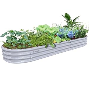 Tramull Verzinktes Hochbeet-Set, oval, 1 Stück