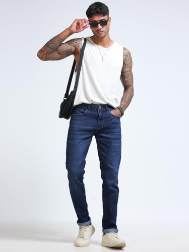 Image of Blue Tapered fit Jeans MMDTP01-103