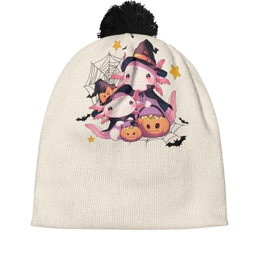 Babrukda Kids Hat Beanie with Pompom Winter Warm Hat for Girls and Boys Thick Slouchy Knit Skull Cap Halloween Headwear2