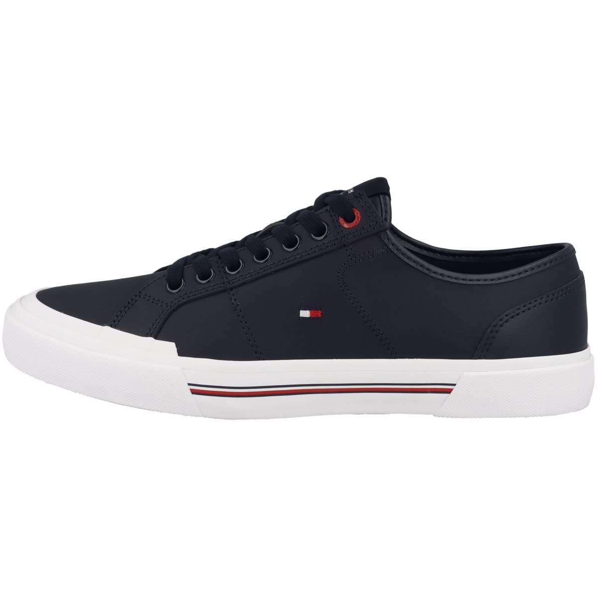 Tommy Hilfiger Core Corporate Vulc Leather Fm0fm04561, Zapatilla Vulcanizada Hombre