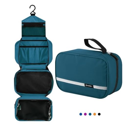 homchen Trousse de toilette de voyage à suspendre, étanche, pliable, portable, trousse de toilette pour homme et femme, Egreen, M, Modèle :