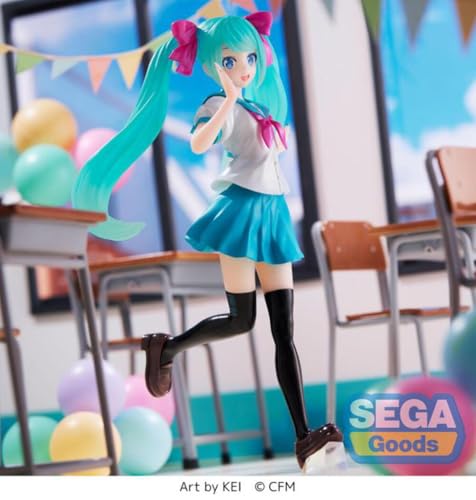 Statuette SEGA Hatsune Miku Luminasta 16th Anniversary KEI Ver. 18 cm - vue 9