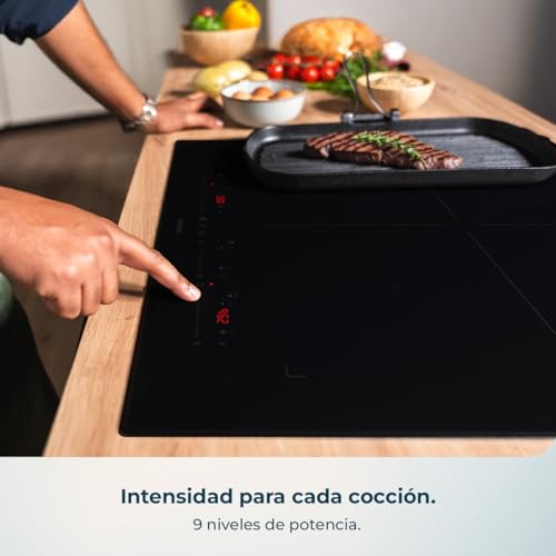 Miniatura 8 de Cecotec Placa De Inducción 4 Zonas De Fuego Placa Bolero Squad I 4700 Titaniczone, Potencia 7400w, 9 Niveles De Potencia, Kidblock, Apagado Automático, Touch Slider Control, Titaniczone, 2 Zonas Flex