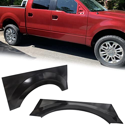 ECOTRIC Upper Wheel Arch Repair Panels Quarter Panel Compatible with 2004-2008 Ford F150 Crew Cab Super Crew (Pair)