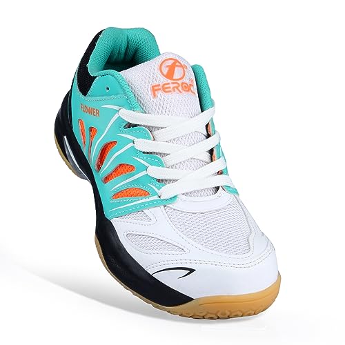 Image of FEROC Kids Badminton Shoes (Non Marking) Active Grip Lightweight & Durable Sole for Boys Girl Kids