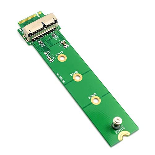 NFHK PCI Express PCI-E 4X M.2 NGFF M-Key to 2013 2014 2015 Apple MacBook SSD Convert Card for A1493 A1502 A1465 A1466 Cable 50cm