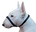 Adjustable Leather Loop Bite Bark Control Easy Fit Dog Muzzle Black Large