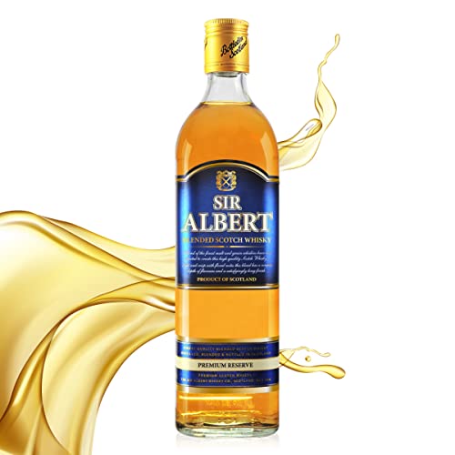Whisky Sir Albert - Whisky Escocés - Botella de Bebida Alcohólica Añejo de 3 Años - 1 L - 40% de...
